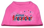 Little Firecracker Screen Print Shirts Bright Pink L (14)