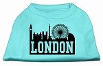 London Skyline Screen Print Shirt Aqua Lg (14)