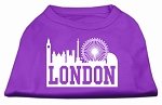 London Skyline Screen Print Shirt Purple Lg (14)