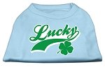 Lucky Swoosh Screen Print Shirt Baby Blue Lg (14)