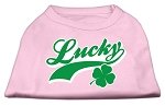 Lucky Swoosh Screen Print Shirt Light Pink  Lg (14)