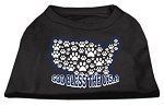God Bless USA Screen Print Shirts Black L (14)