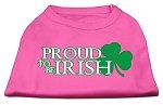 Proud to be Irish Screen Print Shirt Bright Pink Lg (14)