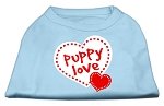 Puppy Love Screen Print Shirt Baby Blue Lg (14)