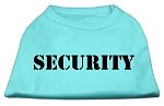 Security Screen Print Shirts Aqua w/ black text Lg (14)