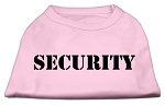 Security Screen Print Shirts Light Pink w/ black text Lg (14)