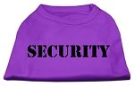 Security Screen Print Shirts Purple w/ white text Lg (14)