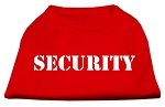 Security Screen Print Shirts Red w/ black text Lg (14)