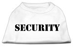 Security Screen Print Shirts White w/ black text Lg (14)