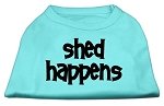 Shed Happens Screen Print Shirt Aqua Lg (14)