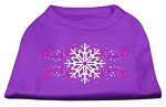 Pink Snowflake Swirls Screenprint Shirts Purple L (14)
