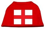 St. George's Cross (English Flag) Screen Print Shirt Red Lg (14)