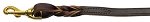 Twist Leather Leash Burgundy 4 ft long, 3/4'' wide